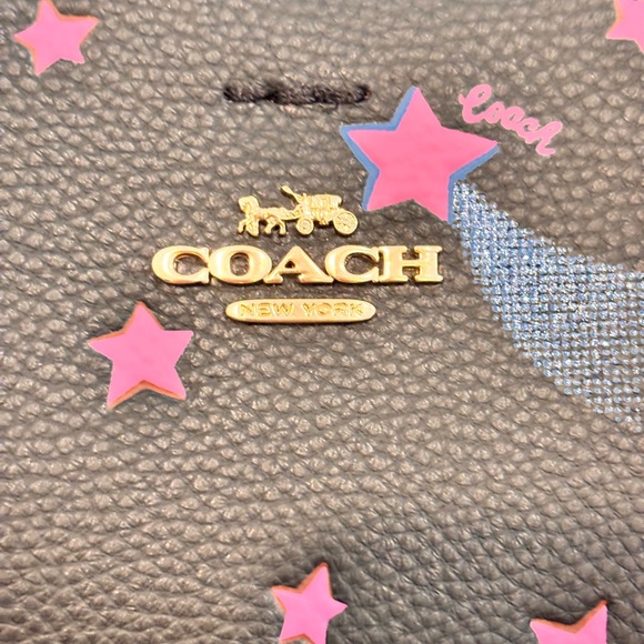 COACH NWOT Small Town Disco Star Print Bucket Bag (style C7245) NEW - Picture 3 of 15